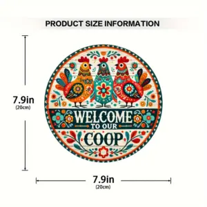 Welcome to My Chicken Coop Vintage Wood Sign 9 S60727b36592c408882f8c3574bd3a91au