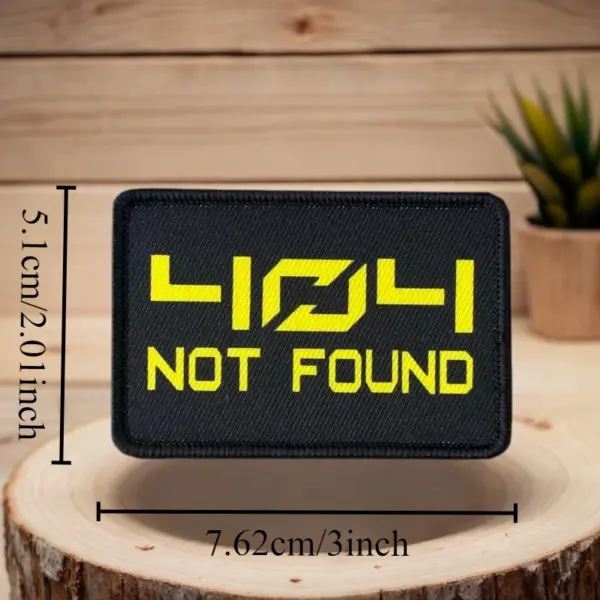 404 NOT FOUND Tactical Military Patch Set for Clothing - Image 3