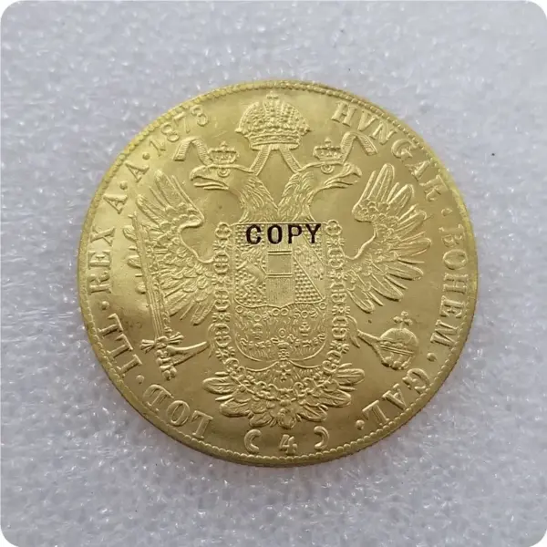 Austria 4 Ducat Gold Replica Coins 1873-1915 - Image 6