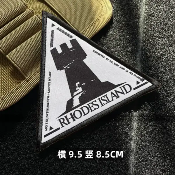 IR Reflective Rhodes Island Morale Badge for Tactical Bags - Image 5