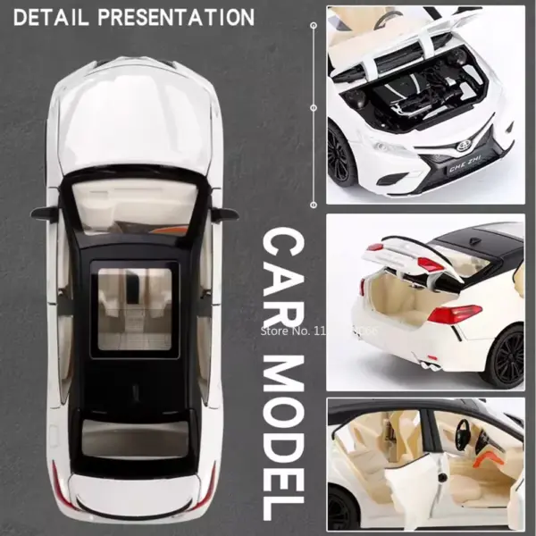 1:24 Camry RAV4 Diecast Model Car with Lighting - Image 4