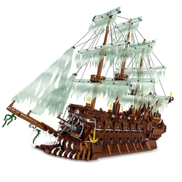 Flying Dutchman Pirate Ship Building Blocks Set - Image 3