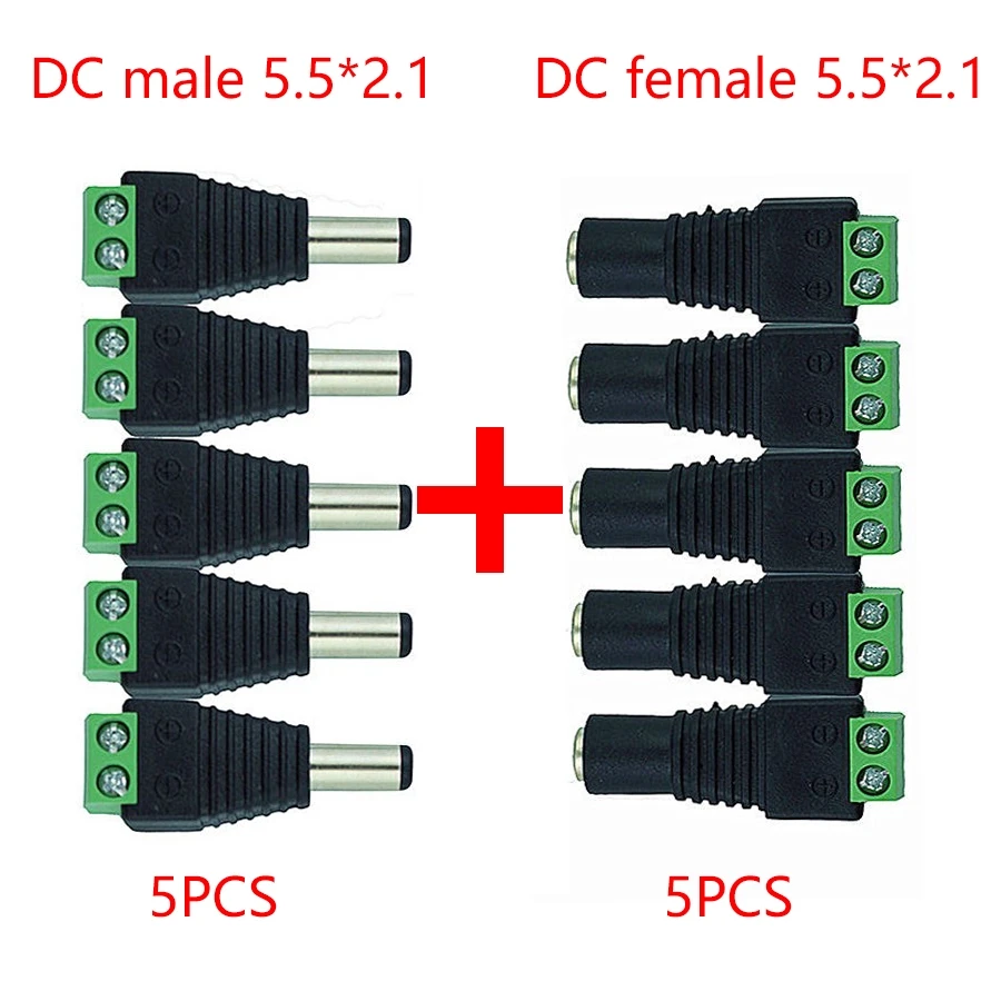 5PCS DC Power Jack Connectors for LED Strips 7 5PCS DC Power Jack Connectors for LED Strips - Image 7