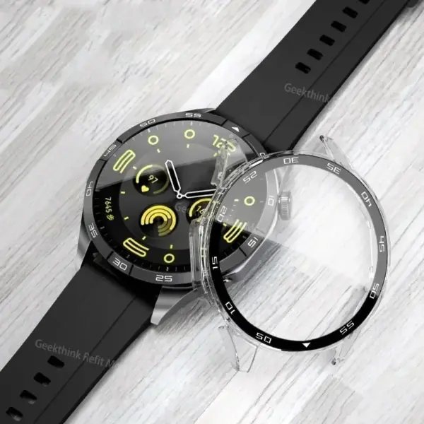 Tempered Glass & Case for Huawei Watch GT4 46mm - Image 4