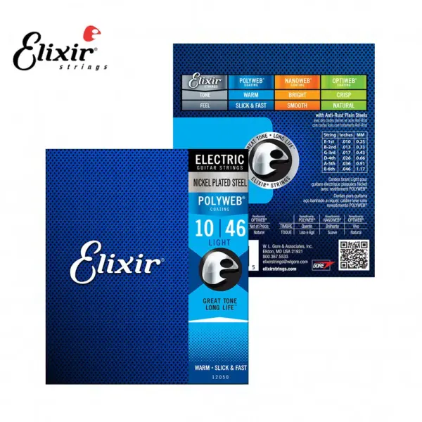 12-Pack Elixir Nanoweb Guitar Strings 80/20 Bronze - Image 24