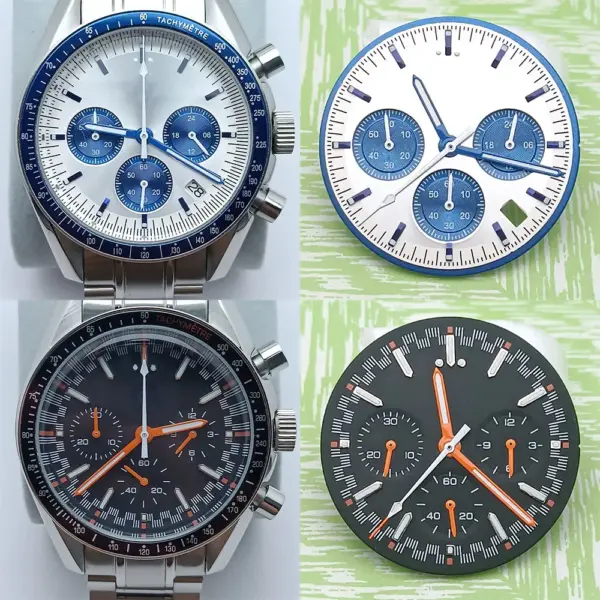 VK63 Watch Hands with Luminous Green Glow for Quartz Movements - Image 6