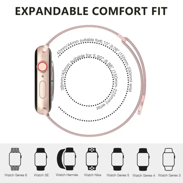 Milanese Loop & Case for Apple Watch Series 10/9/8/7/6/5/4/3/SE - Image 5