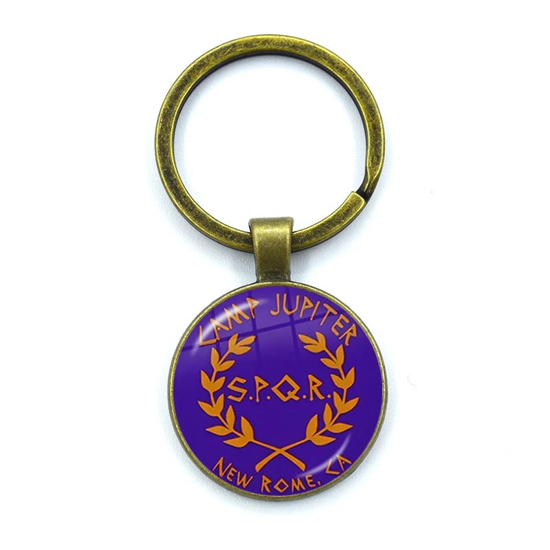 Retro SPQR Roman Legion Glass Pendant Keychain 3 Retro SPQR Roman Legion Glass Pendant Keychain - Image 3