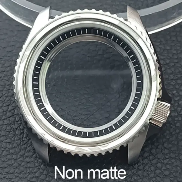 41.5mm Sapphire Crystal Watch Case for NH 35/36 Black Matte Finish - Image 68