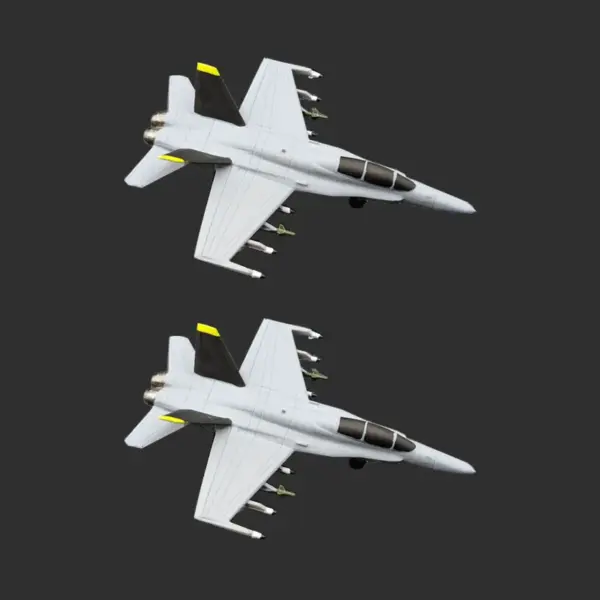2PCS F/A-18 Hornet Resin Aircraft Models for DIY Display - Image 11