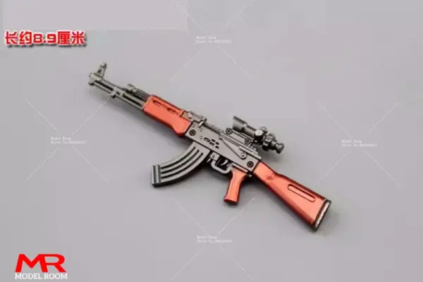 1/12 Scale Mini Sniper Rifle Model AKM M4A1 98K Accessories - Image 41