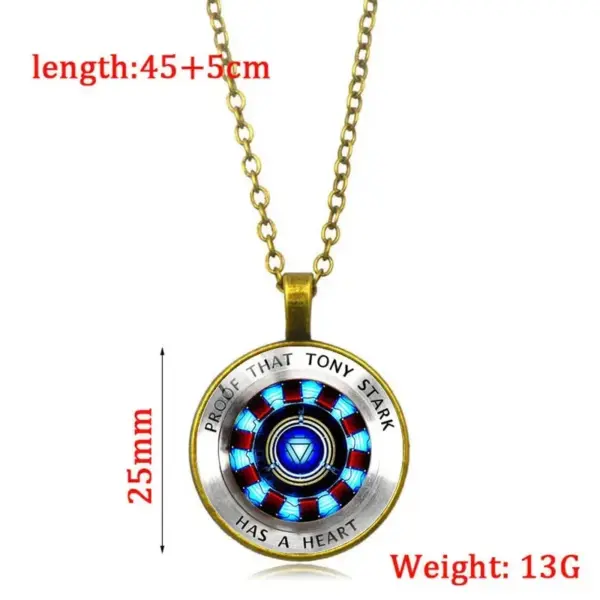 Marvel Ironman Arc-Reactor Necklace Pendant for Collectors - Image 3