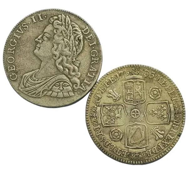 Replica UK Silver Crown Coins Set with Historical Varieties - Image 4