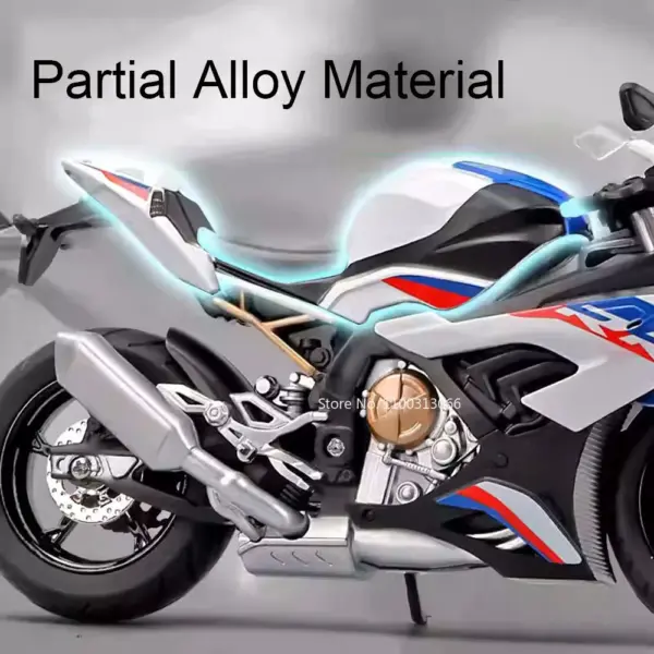 1:12 S1000RR HP4 Diecast Motorcycle Model - Image 5