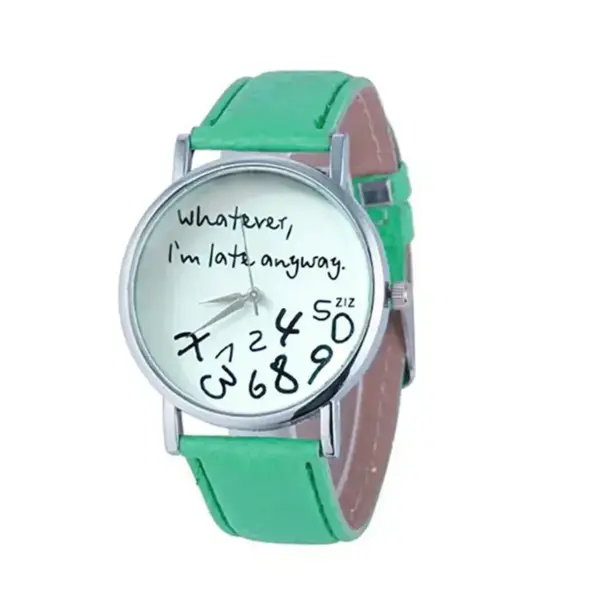 Geneva Ladies Belt Watch with Playful Message - Image 3
