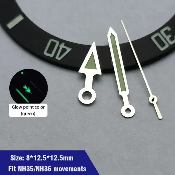 Green Luminous Watch Hands for NH35 NH36 Movement - Image 4