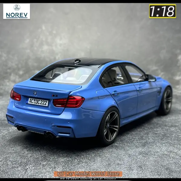 NOREV 1/18 Scale BMW M3 2017 Diecast Model - Image 4