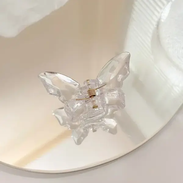 Large Transparent Butterfly Mermaid Hair Claw - Image 13