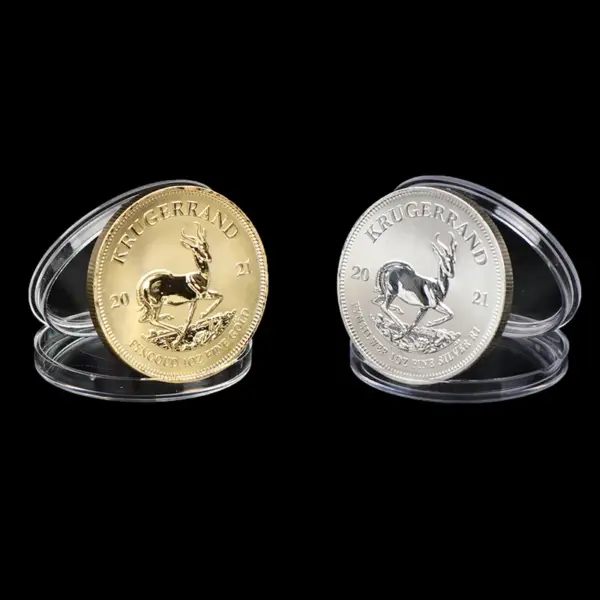 South African Gold Krugerrand Replica Coin 4cm - Image 5