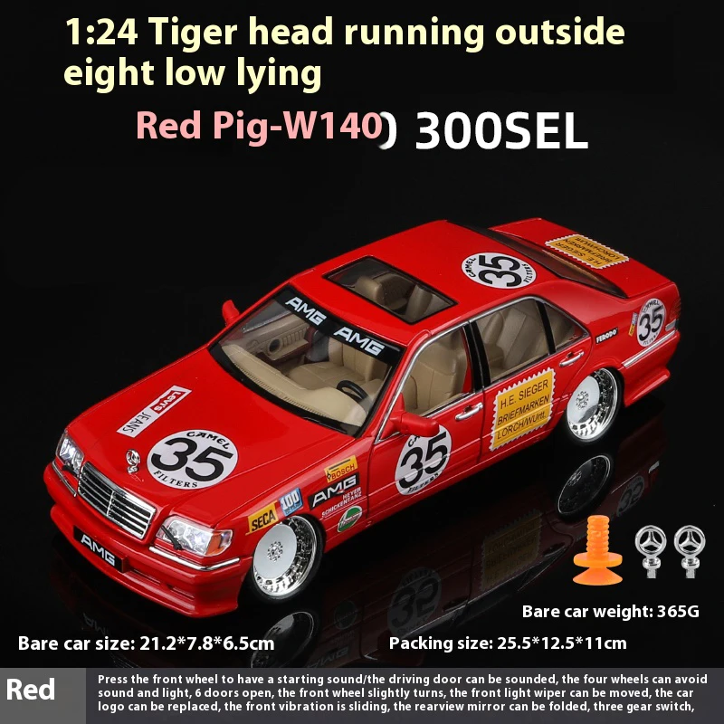 1:24 Mercedes Benz S W140 320SEL Diecast Model Toy 10 1:24 Mercedes Benz S W140 320SEL Diecast Model Toy - Image 10