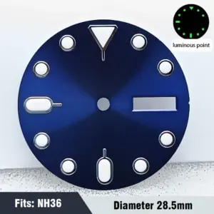 Men's Watch Dial NH35Nh36 Luminous Sterile Model 245 S64a04196fcaf495db27102f57196a550U