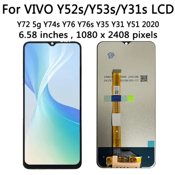 6.58-Inch LCD Display for Vivo Y52s/Y53s Y31s Y72 5G - Image 4