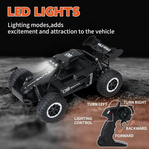 1:16 iOSN Off-road RC Car with LED Lights - Image 4