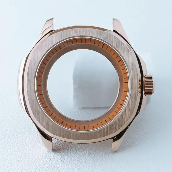 39.5mm Silver Black NH35 Watch Case with Sapphire Glass - Image 44