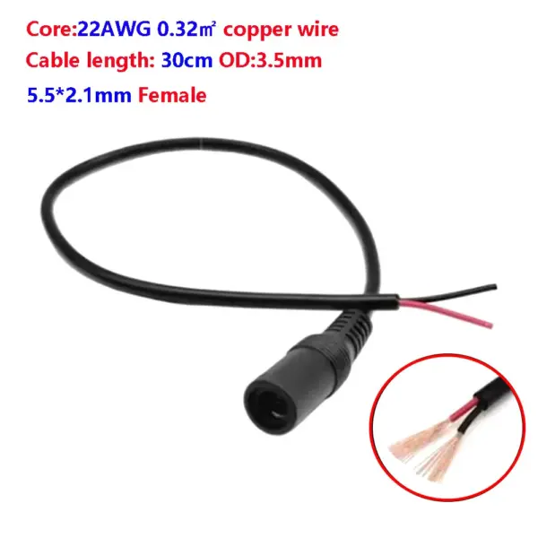 5521 5525 DC Power Cable for CCTV Cameras - Image 8