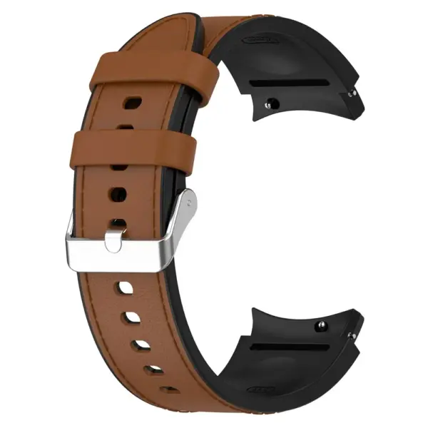Leather and Silicone Band for Samsung Galaxy Watch 4/5/6/7 Series - Image 14