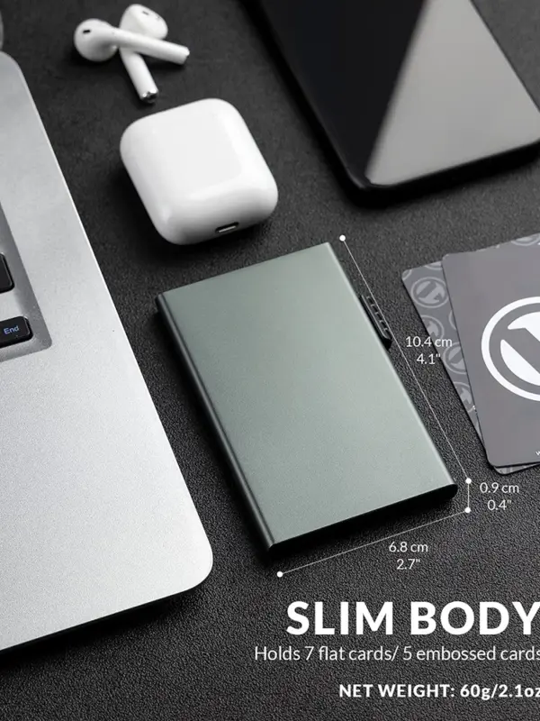 Minimalist Metal RFID Blocking Wallet for Men - Image 5