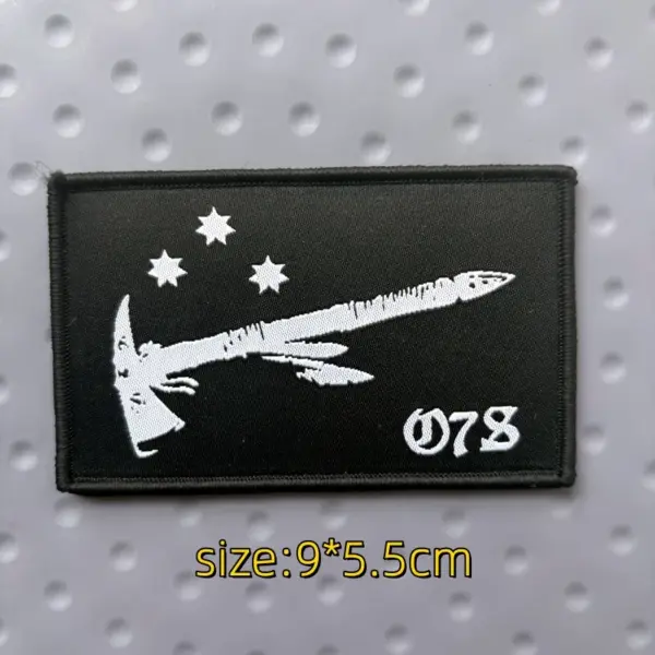 One7Six Black Canyons Skull Tactical Patch Embroidered - Image 8