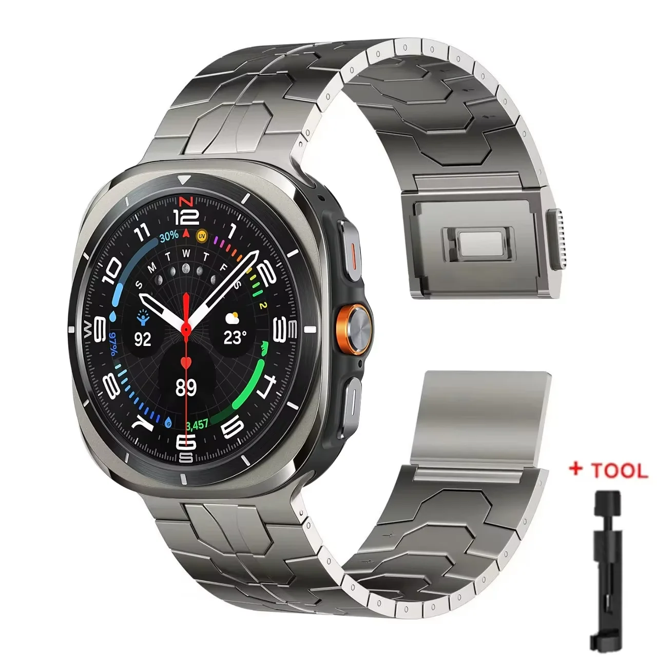 Samsung Galaxy Watch Ultra 47mm Stainless Steel Band 8 Samsung Galaxy Watch Ultra 47mm Stainless Steel Band - Image 8