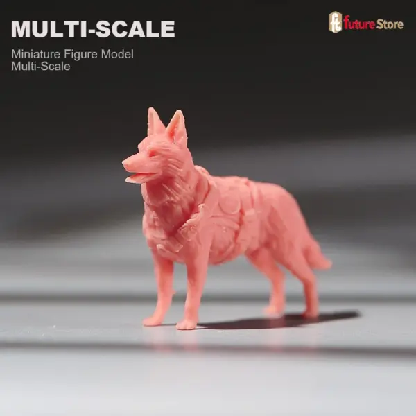 German Shepherd Search Dog Resin Miniature Figure Collection - Image 5