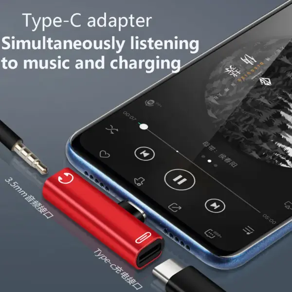 Dual-Function USB-C to 3.5mm Audio Adapter for Xiaomi Huawei - Image 5