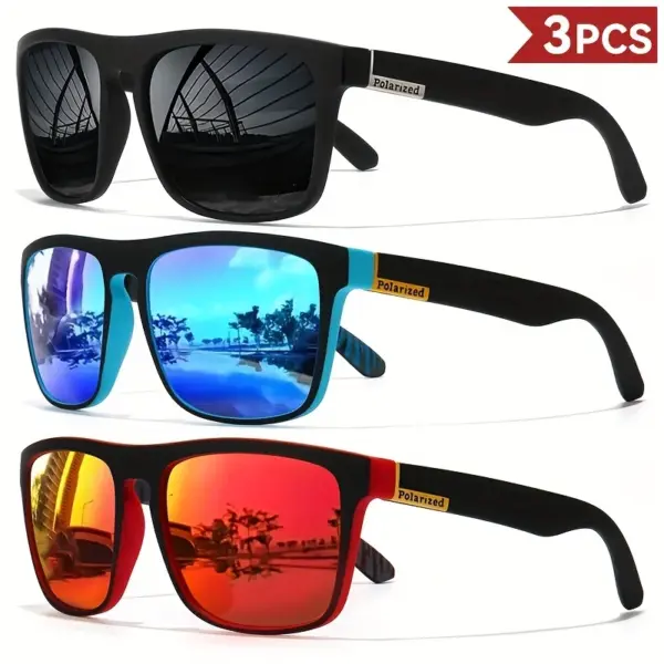 Vintage Square Polarized Sunglasses for Men Women - Image 16