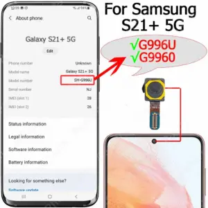 Original Front Camera Module for Samsung Galaxy S20 Series 18 S65da0d36839b4c3390fb36bfe87de60dH 2