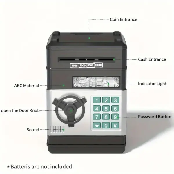 Smart Digital Coin Bank with Password Lock - Image 3