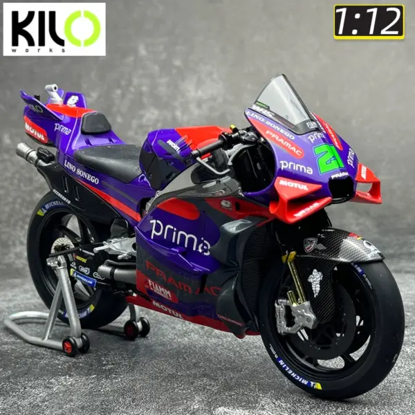 KILO Works Ducati GP Motorcycle Model 1/12 - Image 10