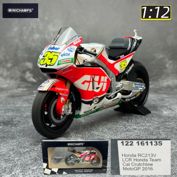 1/12 YZR-M1 RC213V Ducati GP11 Diecast Motorcycle - Image 7