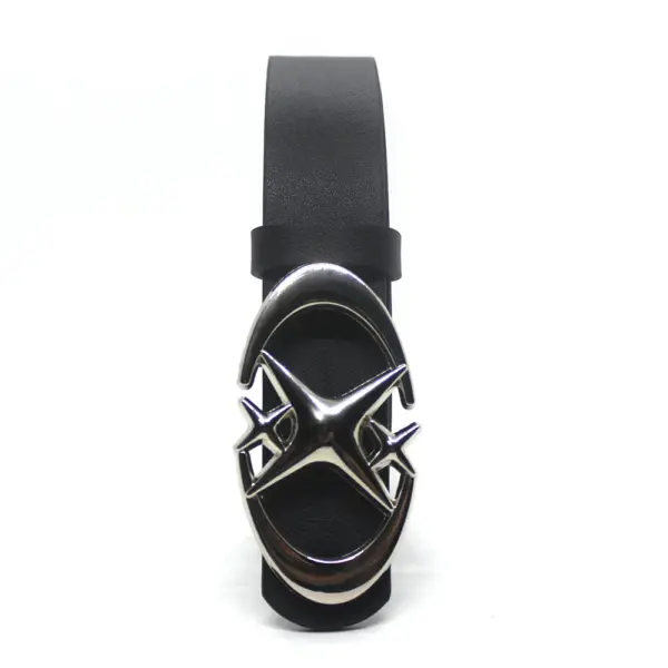 Gothic Punk Moon Star Buckle Belt - Image 3