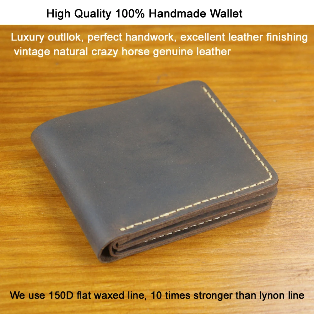 Luxury Handmade Cow Leather Wallet WF310 3 Luxury Handmade Cow Leather Wallet WF310 - Image 3