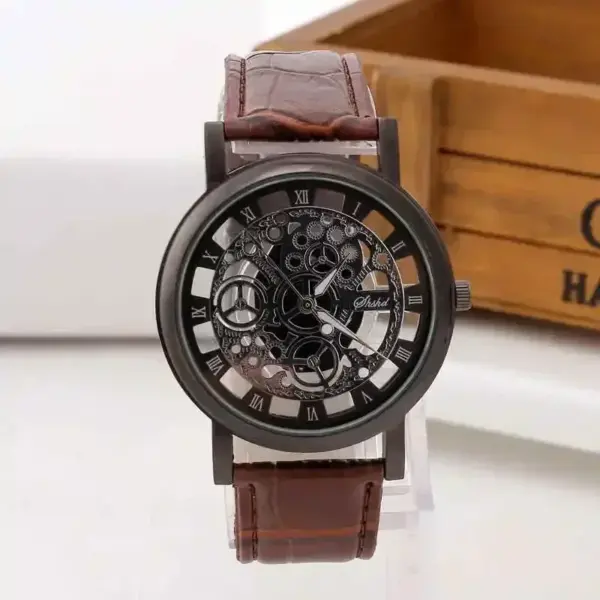 Men's Quartz Hollow Dial Watch D0H66EN - Image 3