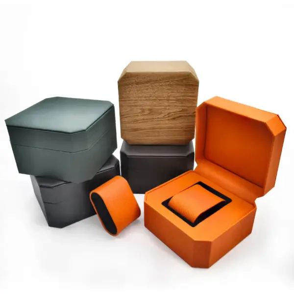 Vintage PU Leather Watch Storage Box for 2024 - Image 3