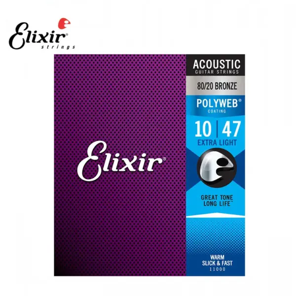 12-Pack Elixir Nanoweb Guitar Strings 80/20 Bronze - Image 14