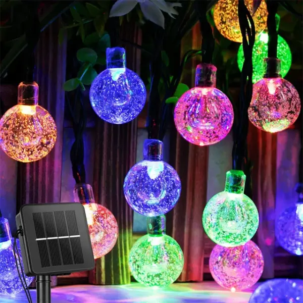 Solar String Lights Outdoor 200 LED Crystal Globe - Image 8