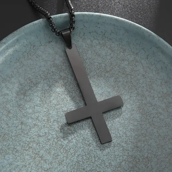 Vintage Christian Cross Stainless Steel Pendant AL20401 - Image 28