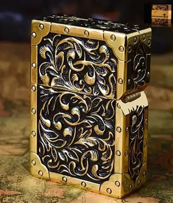 ZORRO Copper Windproof Kerosene Lighter Armor - Image 7