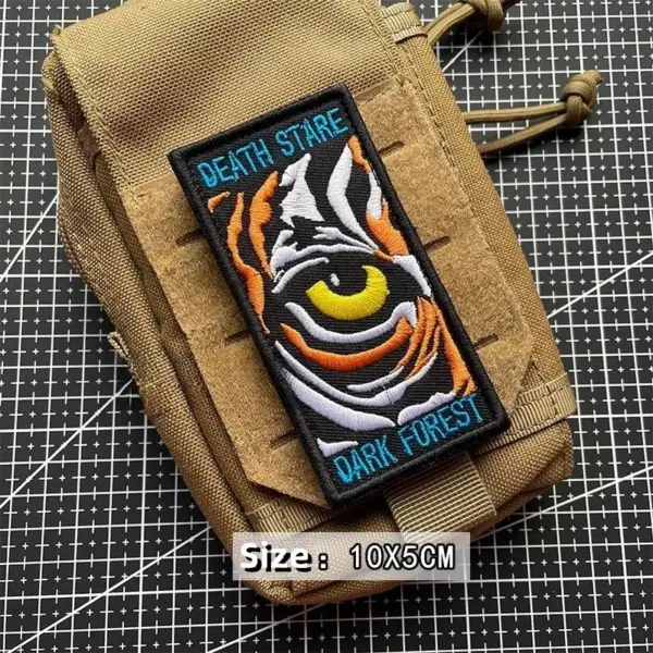 Dark Forest Tiger Moral Badge Tactical Hook&Loop Patches - Image 6