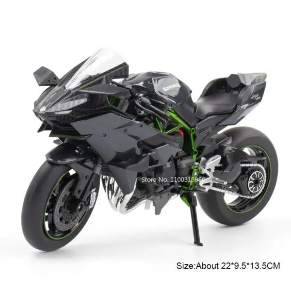 1:9 Kawasaki Ninja H2R V4S Diecast Motorcycle Model - Image 7